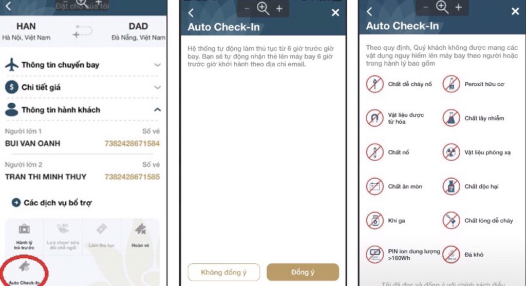 Ứng dụng Vietnam Airlines cung cấp tính năng làm thủ tục check-in độc đáo nào?